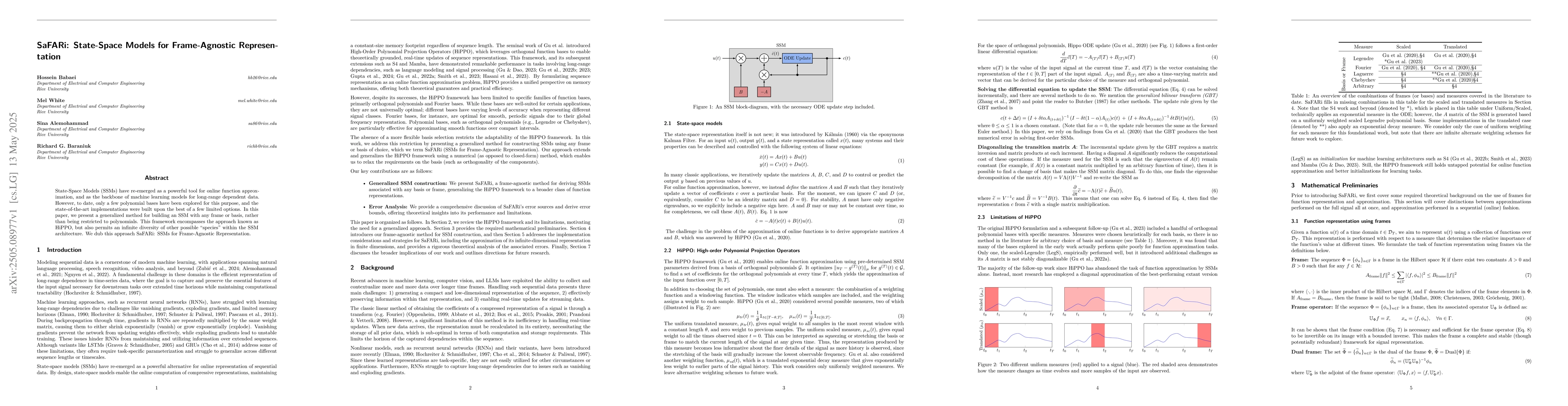 Thumbnail for SaFARi: State-Space Models for Frame-Agnostic Representation