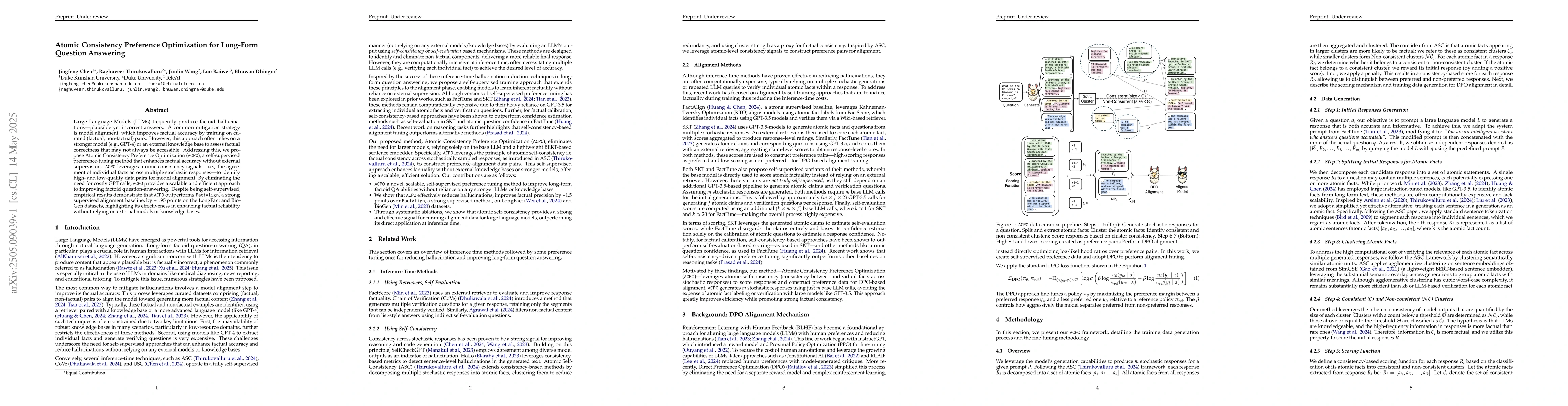 Thumbnail for Atomic Consistency Preference Optimization for Long-Form Question
  Answering
