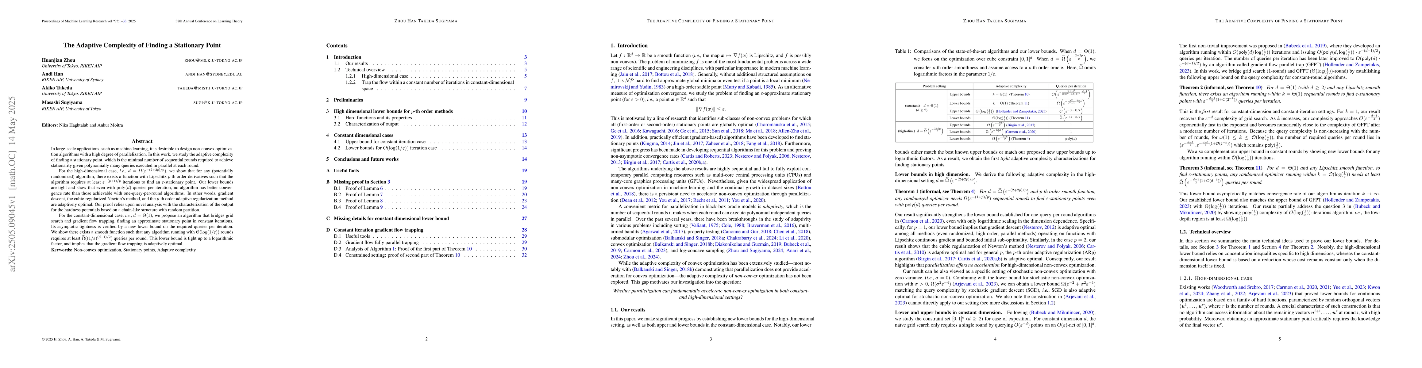 Thumbnail for The Adaptive Complexity of Finding a Stationary Point