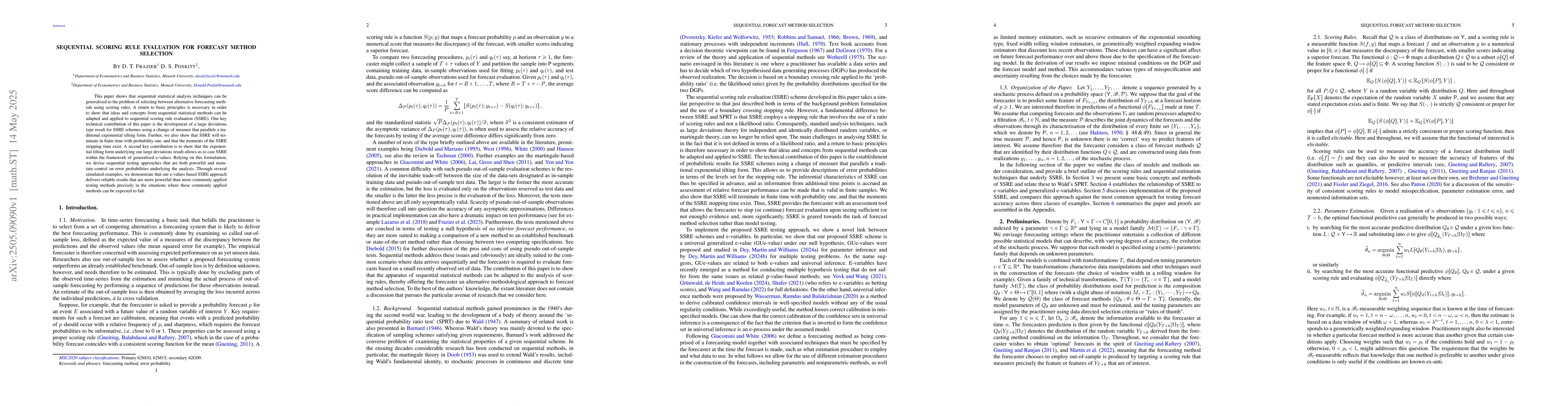 Thumbnail for Sequential Scoring Rule Evaluation for Forecast Method Selection