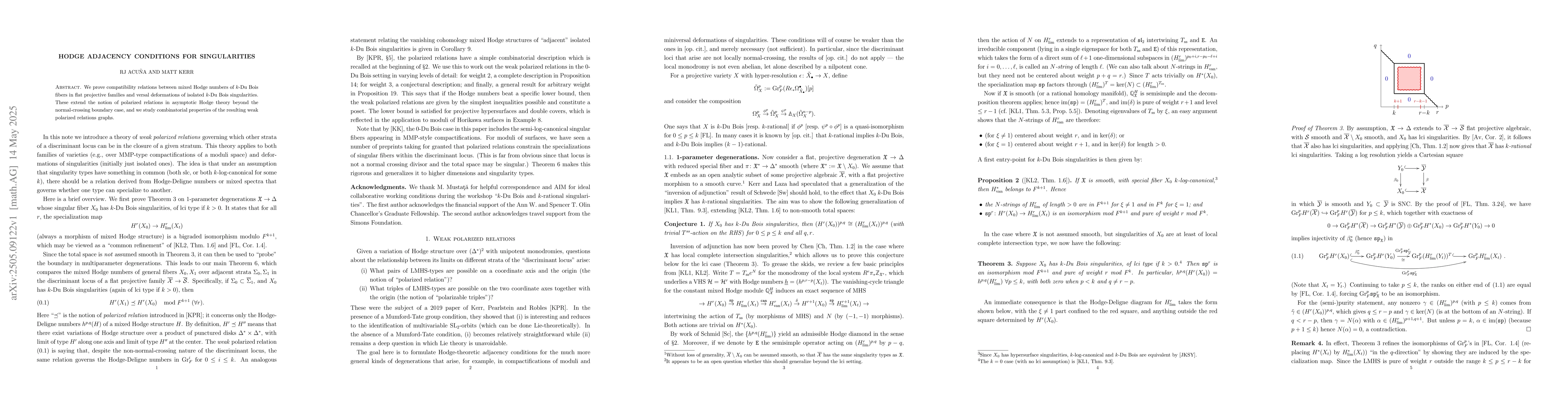Thumbnail for Hodge adjacency conditions for singularities