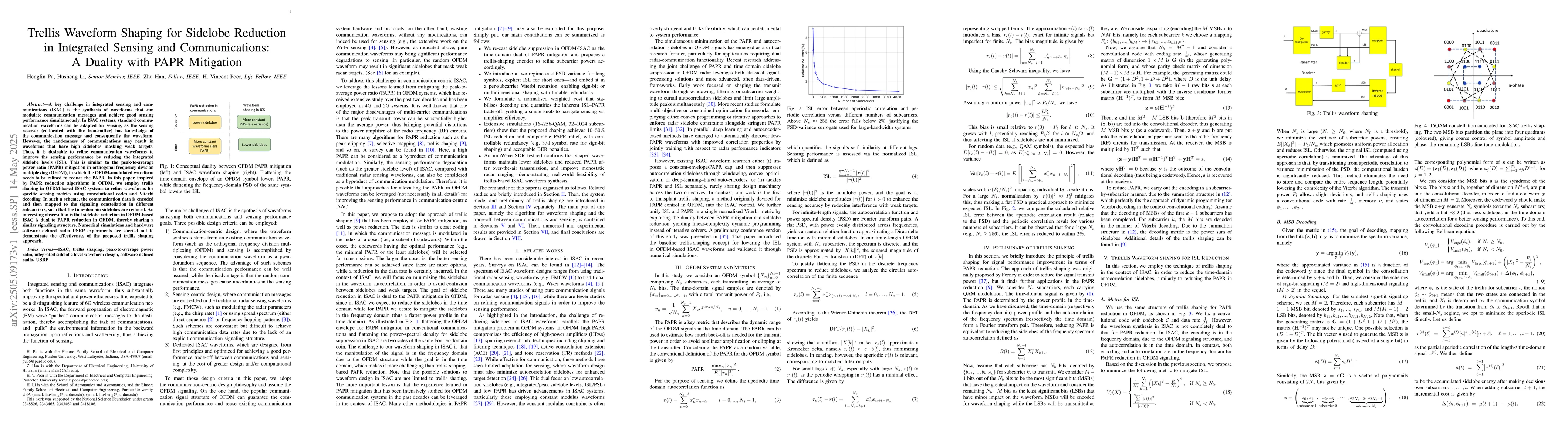 Thumbnail for Trellis Waveform Shaping for Sidelobe Reduction in Integrated Sensing
  and Communications: A Duality with PAPR Mitigation