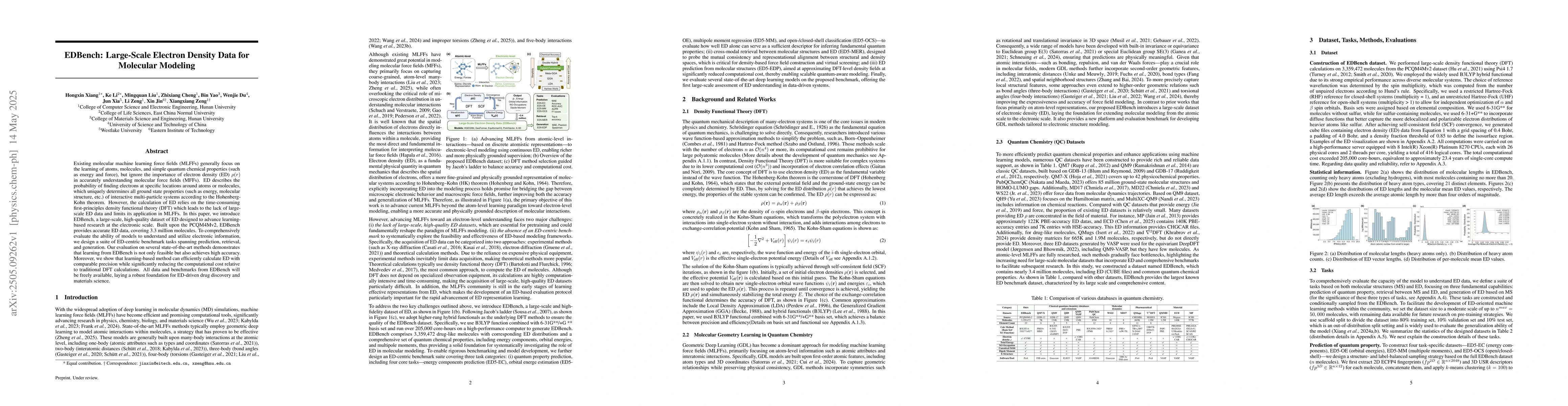 Thumbnail for EDBench: Large-Scale Electron Density Data for Molecular Modeling
