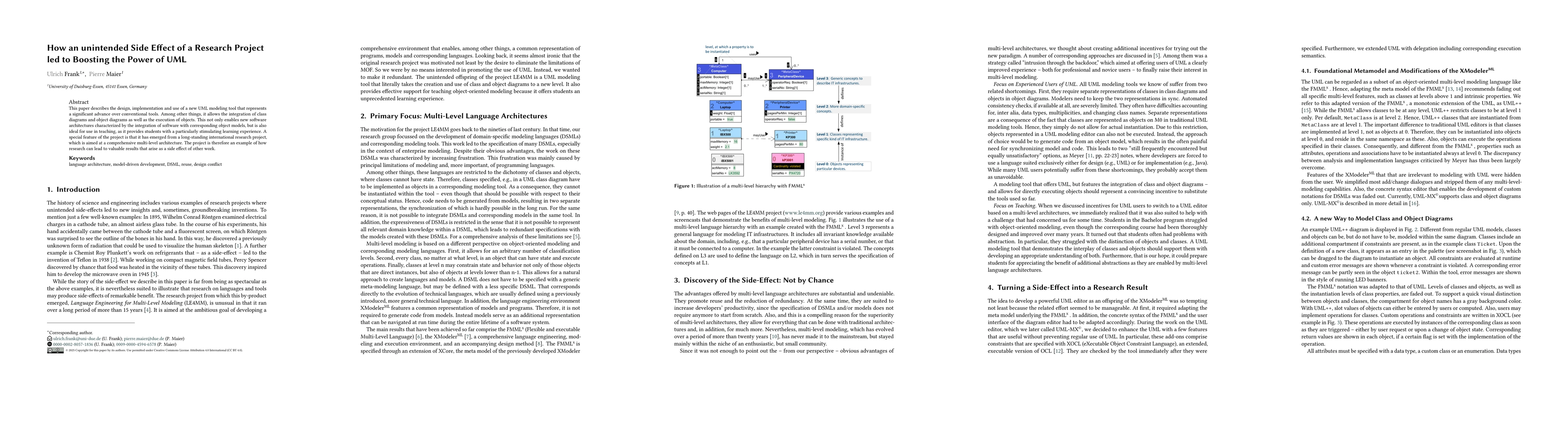 Thumbnail for How an unintended Side Effect of a Research Project led to Boosting the
  Power of UML
