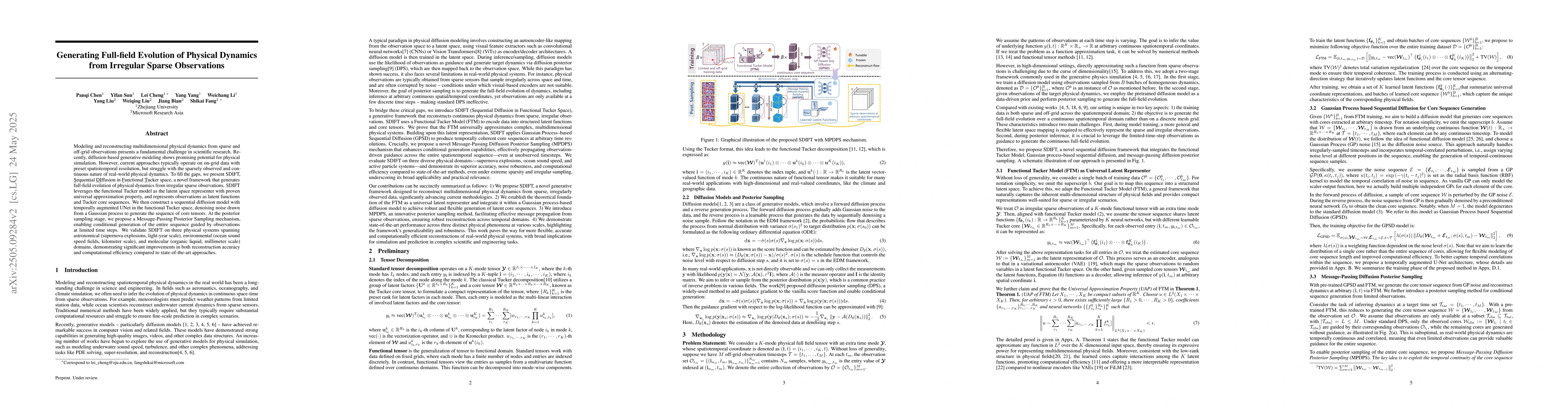 Thumbnail for Generating Full-field Evolution of Physical Dynamics from Irregular
  Sparse Observations
