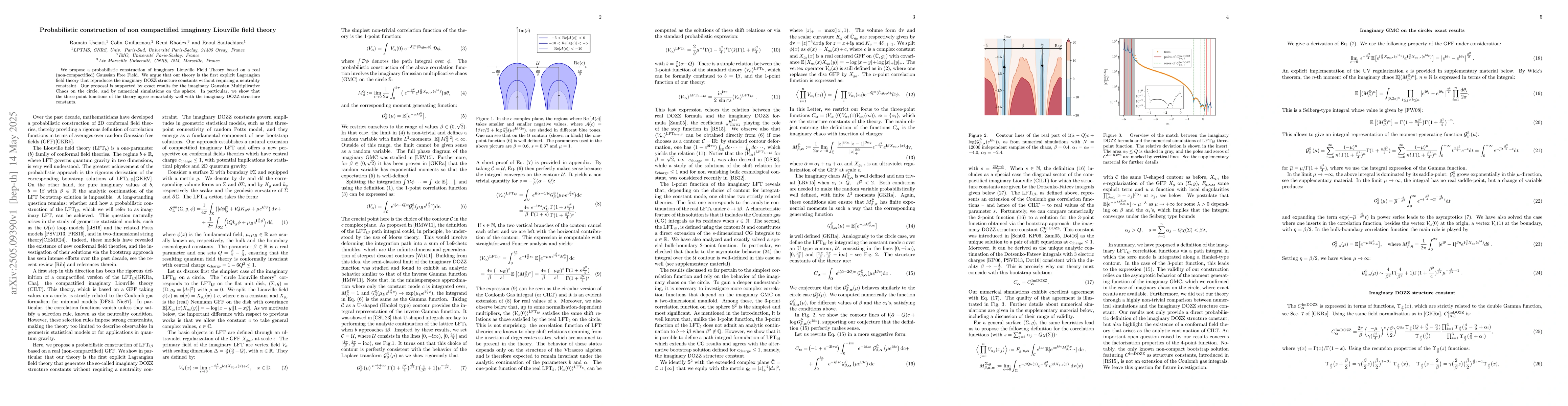 Thumbnail for Probabilistic construction of non compactified imaginary Liouville field
  theory