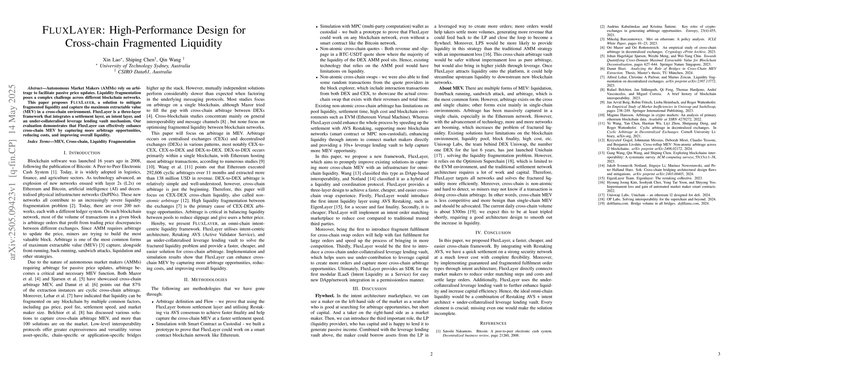 Thumbnail for FLUXLAYER: High-Performance Design for Cross-chain Fragmented Liquidity