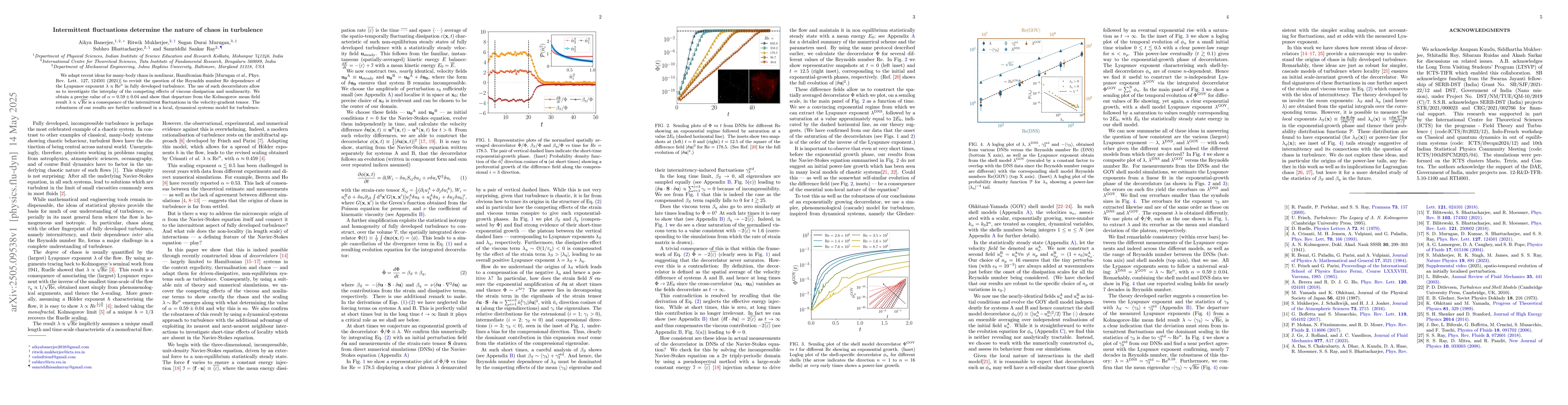 Thumbnail for Intermittent fluctuations determine the nature of chaos in turbulence