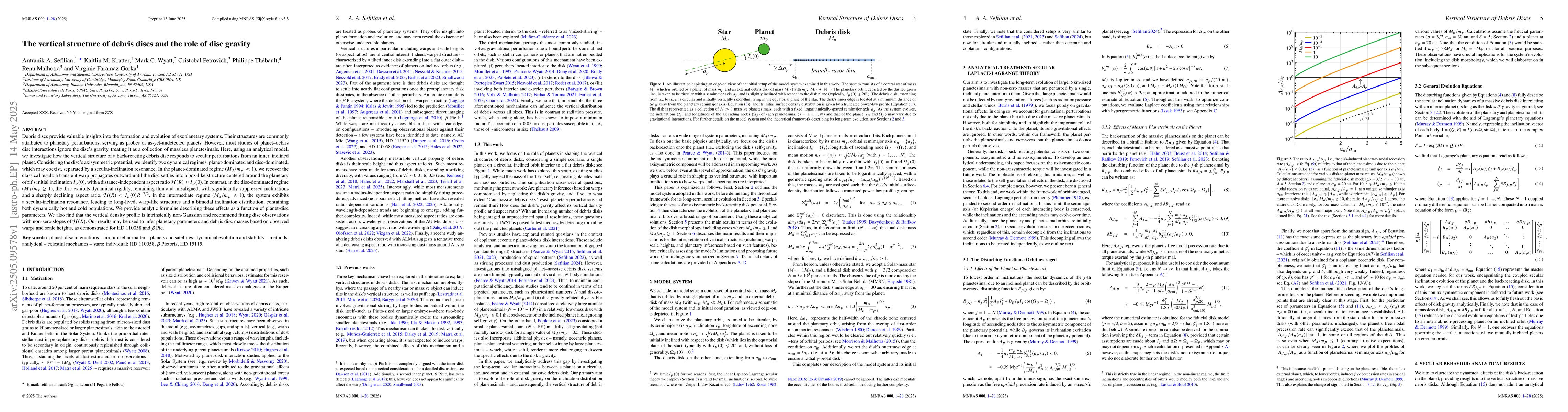 Thumbnail for The vertical structure of debris discs and the role of disc gravity