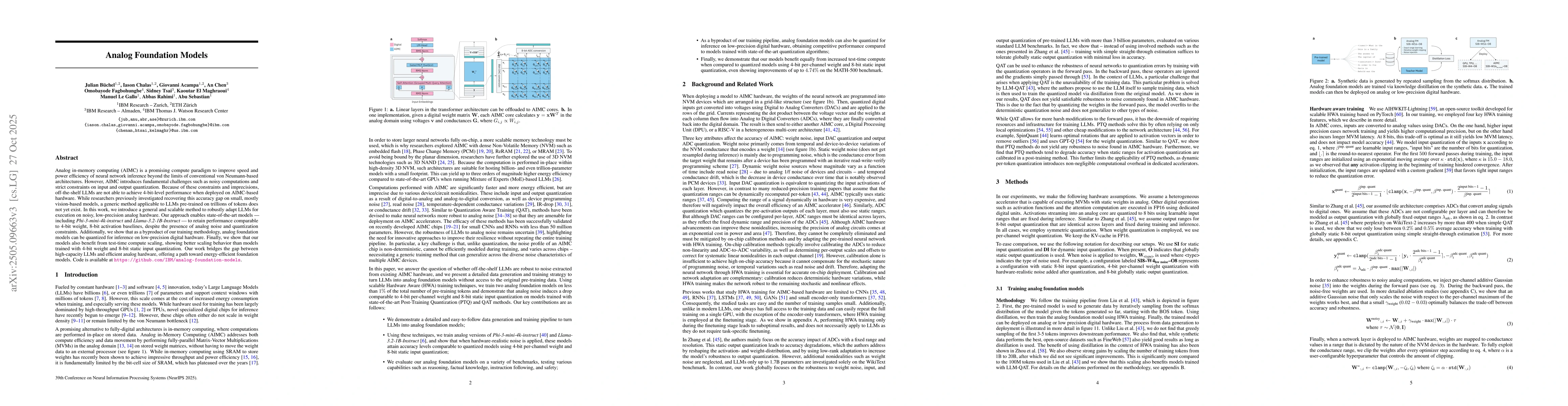 Thumbnail for Analog Foundation Models