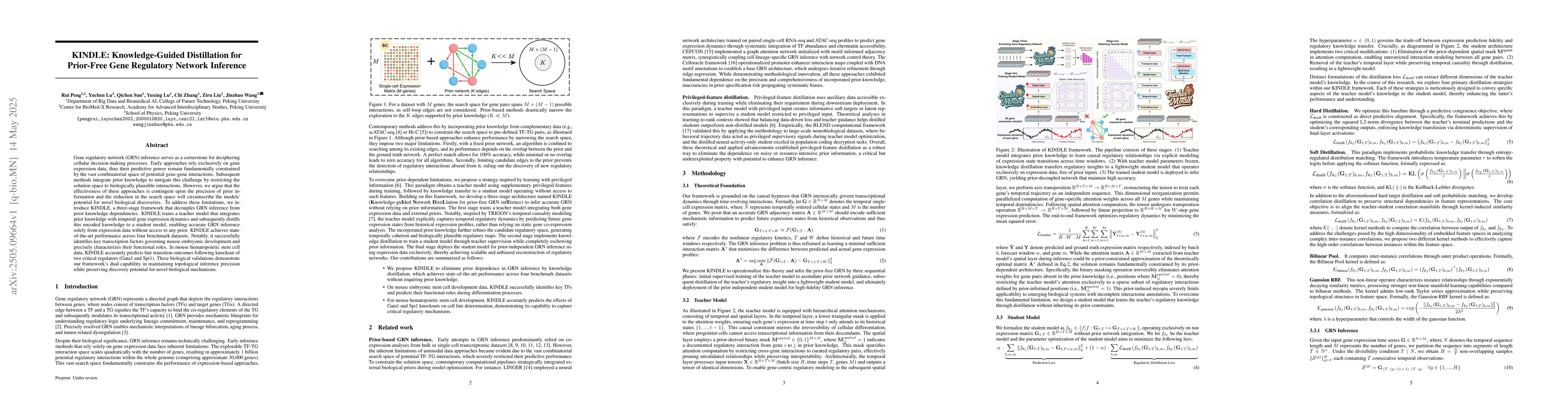 Thumbnail for KINDLE: Knowledge-Guided Distillation for Prior-Free Gene Regulatory
  Network Inference
