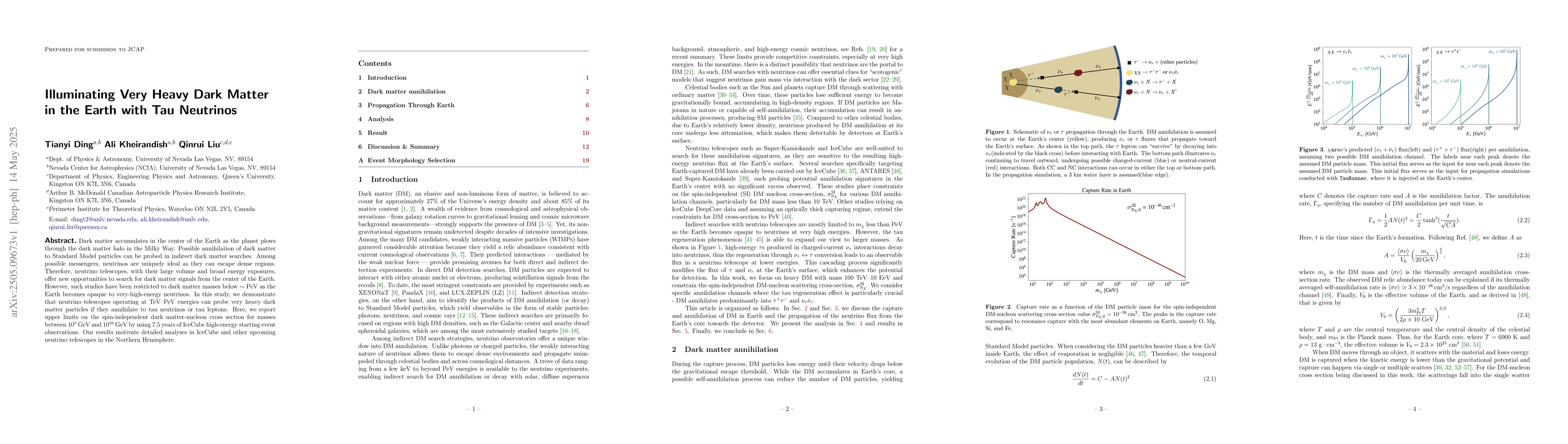 Thumbnail for Illuminating Very Heavy Dark Matter in the Earth with Tau Neutrinos