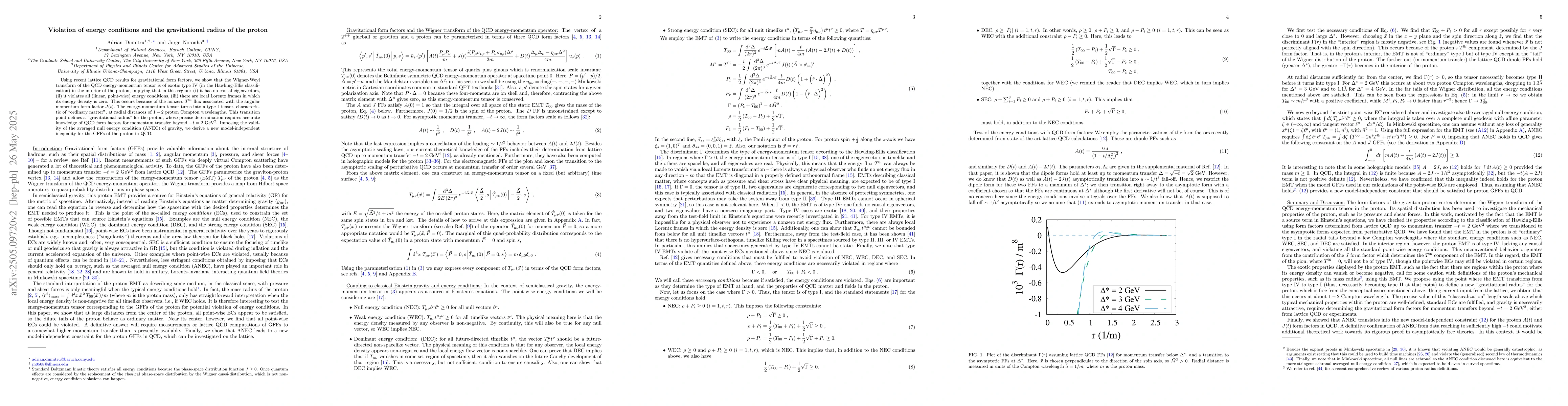 Thumbnail for Violation of energy conditions and the gravitational radius of the
  proton
