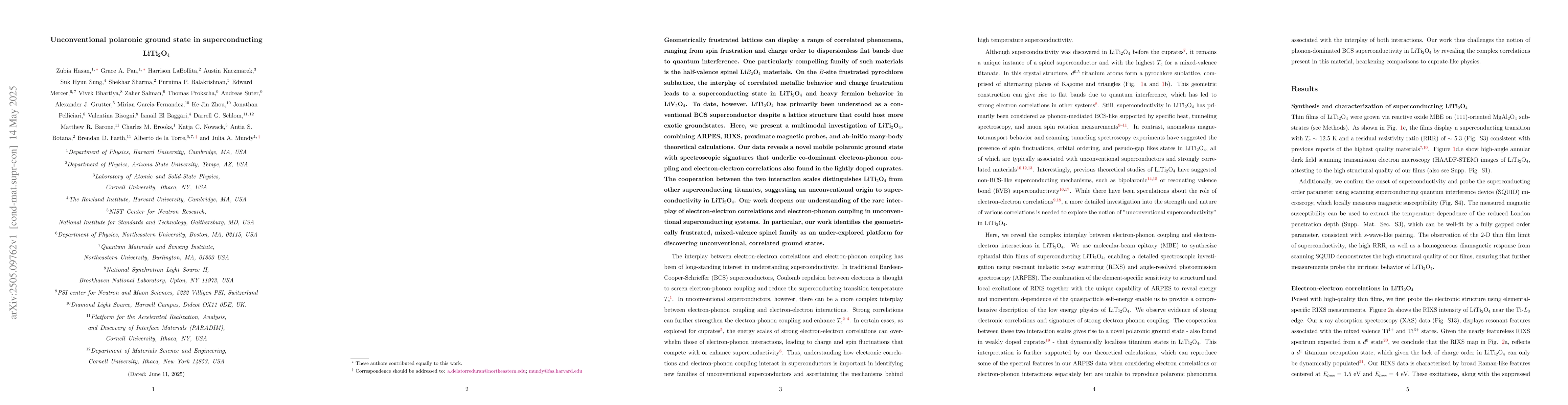 Thumbnail for Unconventional polaronic ground state in superconducting LiTi$_2$O$_4$