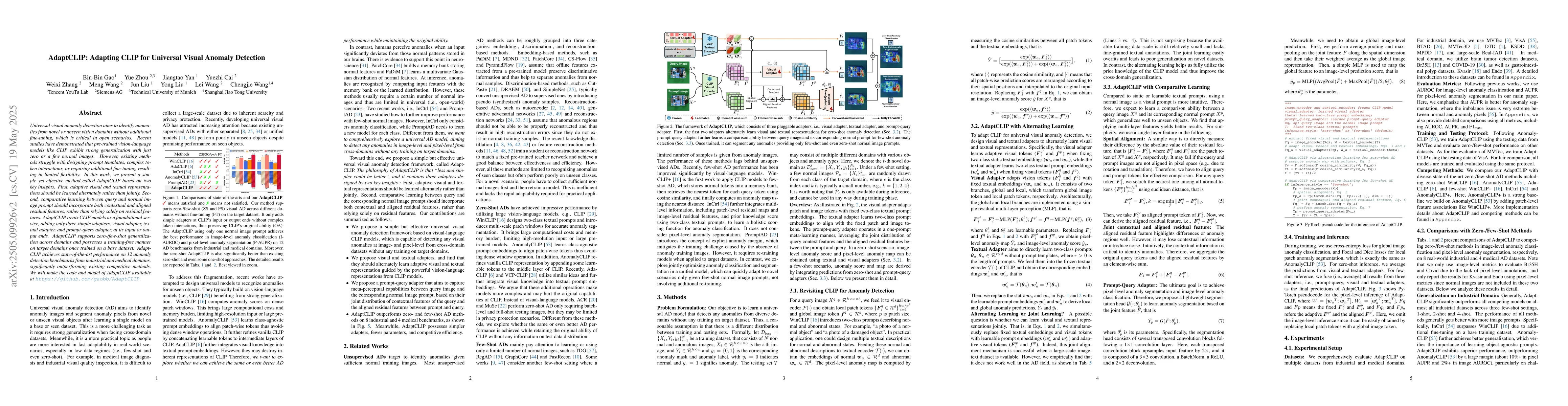 Thumbnail for AdaptCLIP: Adapting CLIP for Universal Visual Anomaly Detection