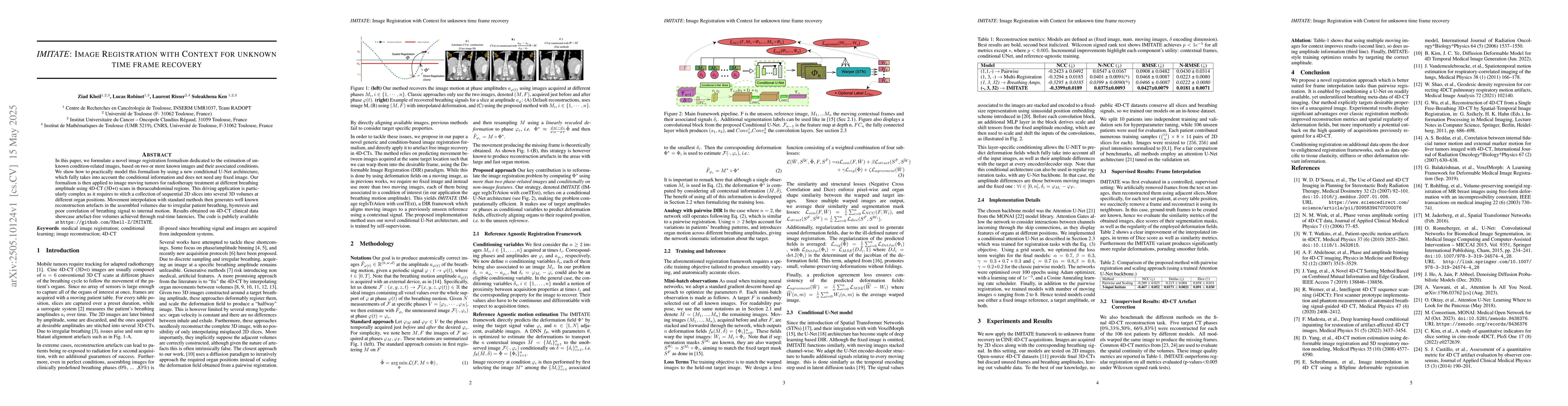Thumbnail for IMITATE: Image Registration with Context for unknown time frame recovery
