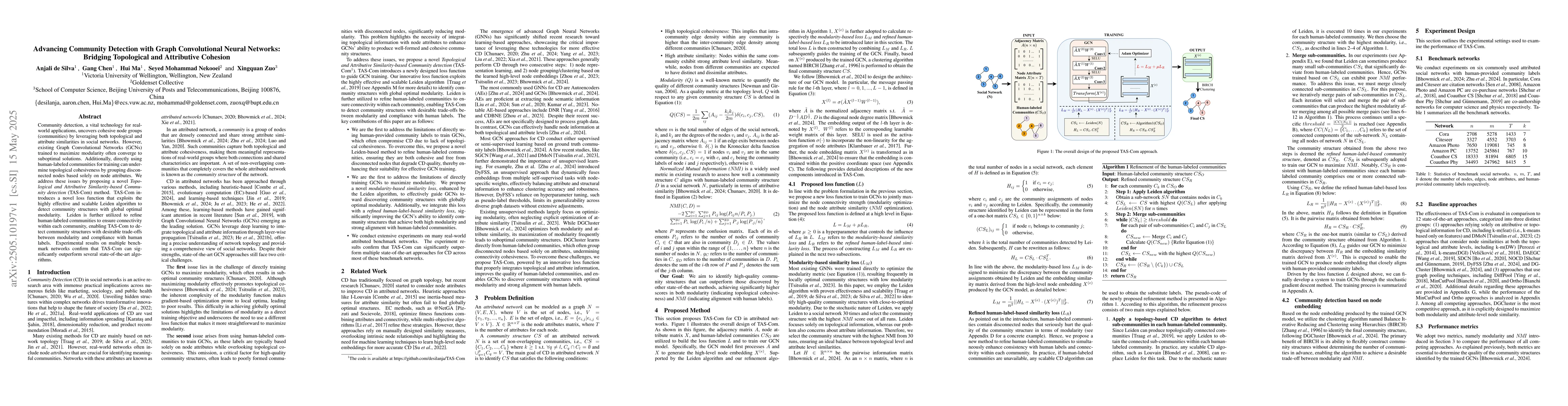 Thumbnail for Advancing Community Detection with Graph Convolutional Neural Networks:
  Bridging Topological and Attributive Cohesion