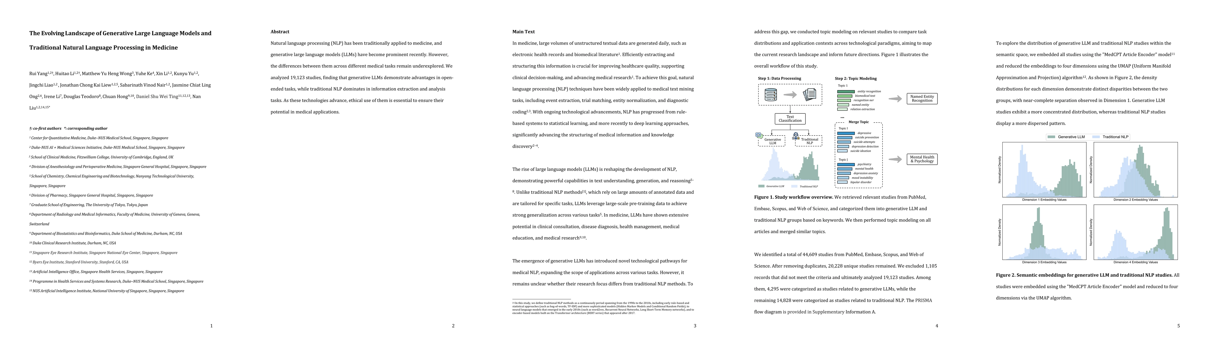 Thumbnail for The Evolving Landscape of Generative Large Language Models and
  Traditional Natural Language Processing in Medicine