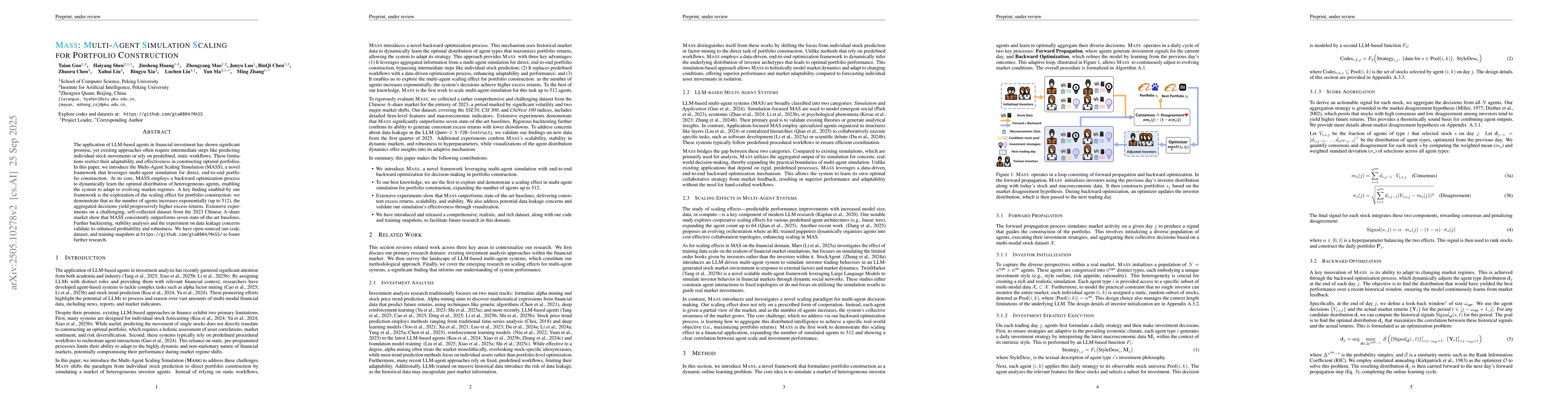 Thumbnail for MASS: Muli-agent simulation scaling for portfolio construction