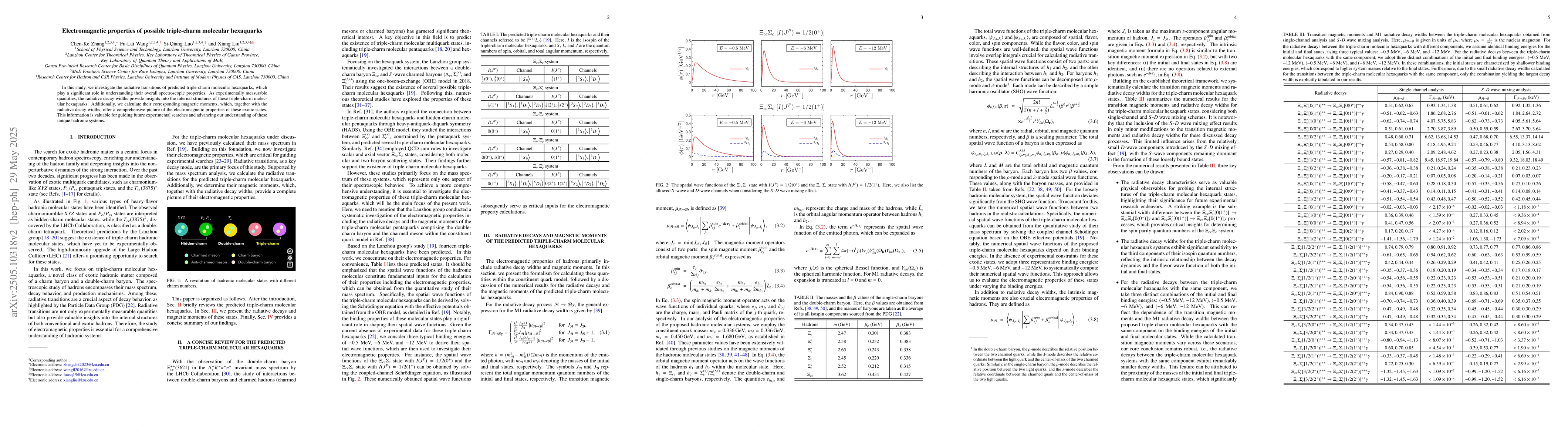 Thumbnail for Electromagnetic properties of possible triple-charm molecular hexaquarks