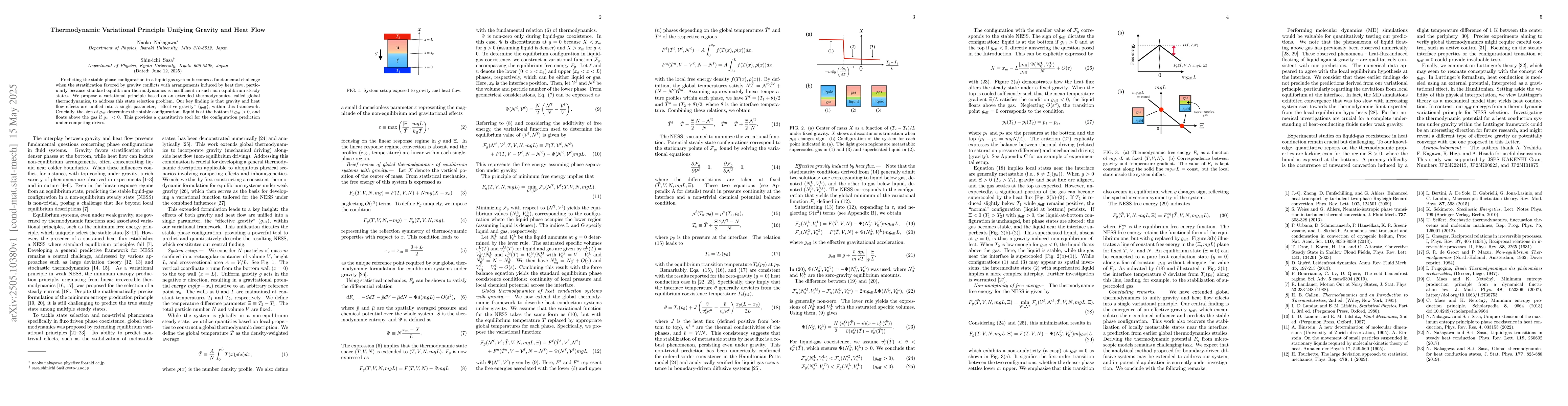 Thumbnail for Thermodynamic Variational Principle Unifying Gravity and Heat Flow
