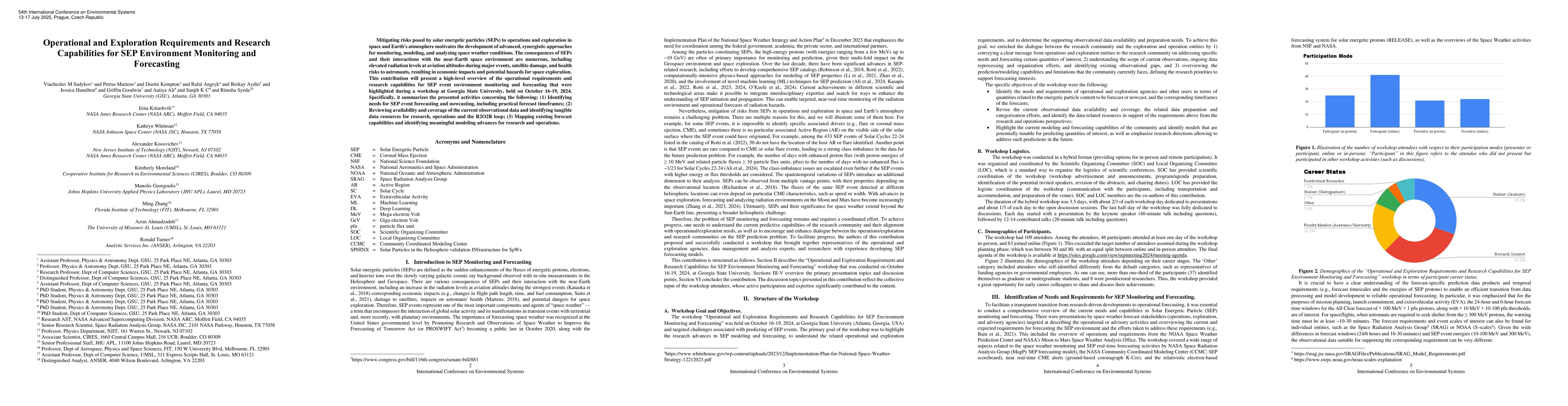 Thumbnail for Operational and Exploration Requirements and Research Capabilities for
  SEP Environment Monitoring and Forecasting