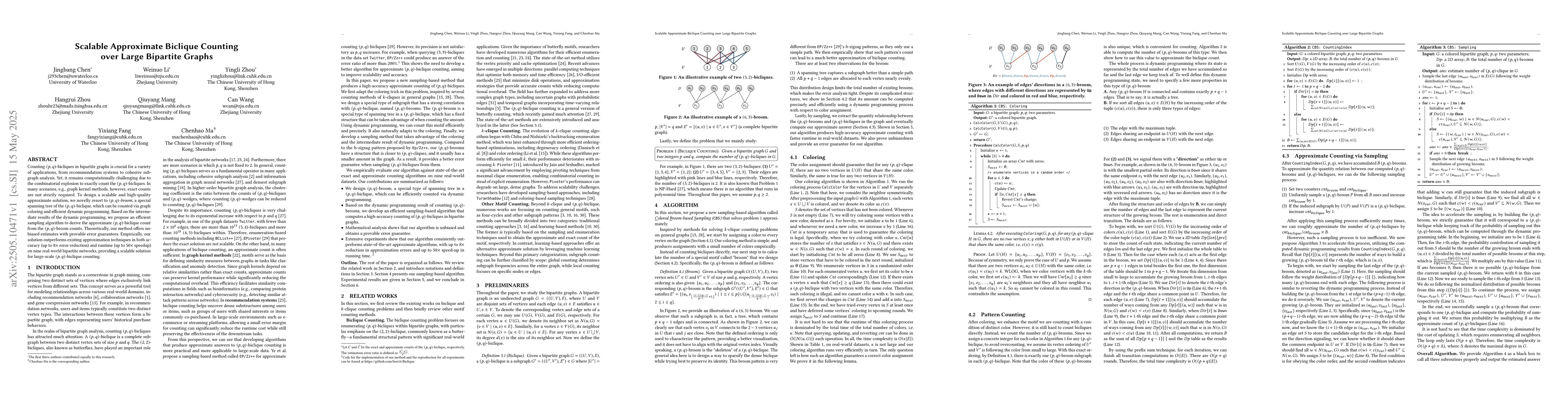 Thumbnail for Scalable Approximate Biclique Counting over Large Bipartite Graphs