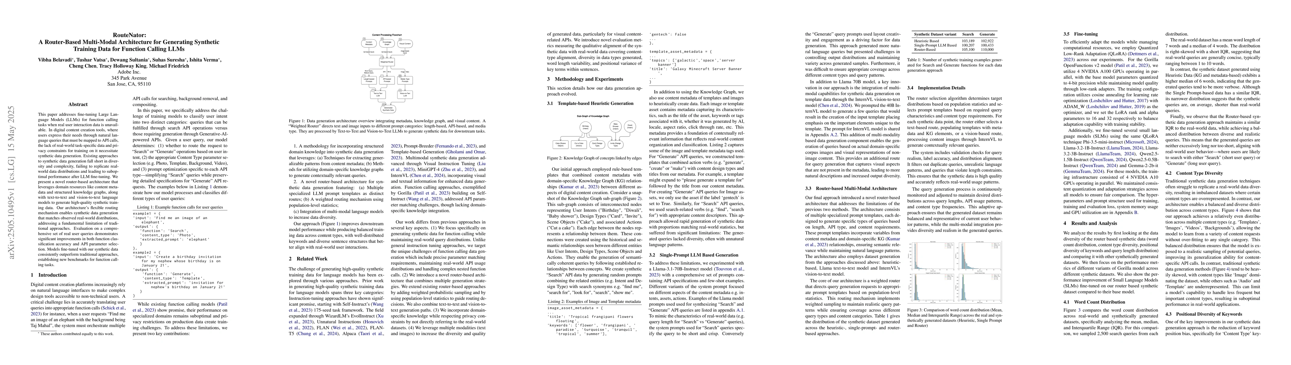 Thumbnail for RouteNator: A Router-Based Multi-Modal Architecture for Generating
  Synthetic Training Data for Function Calling LLMs