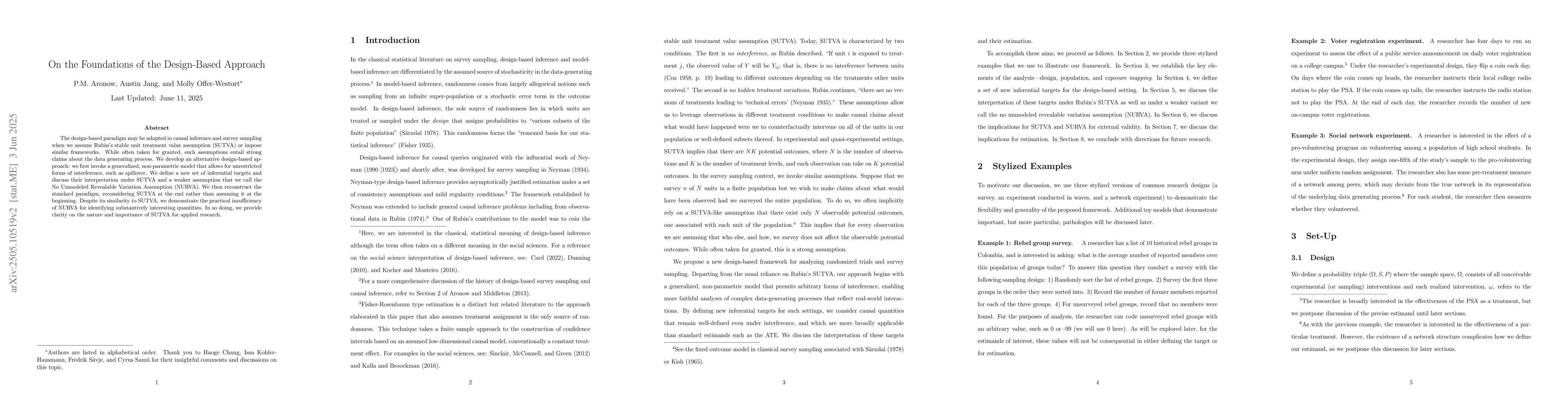 Thumbnail for On the Foundations of the Design-Based Approach