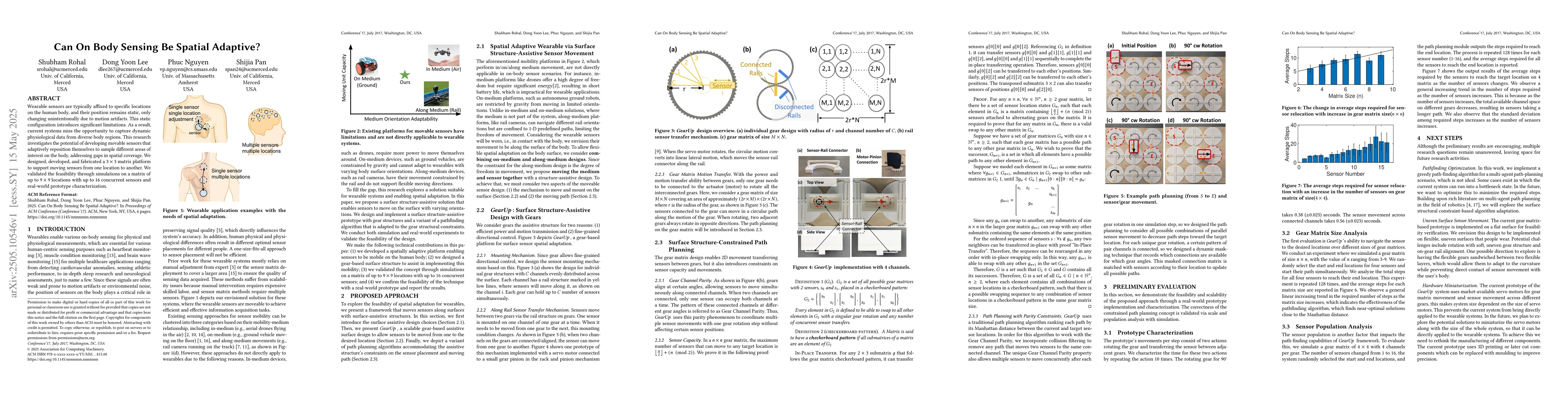 Thumbnail for Can On Body Sensing Be Spatial Adaptive?