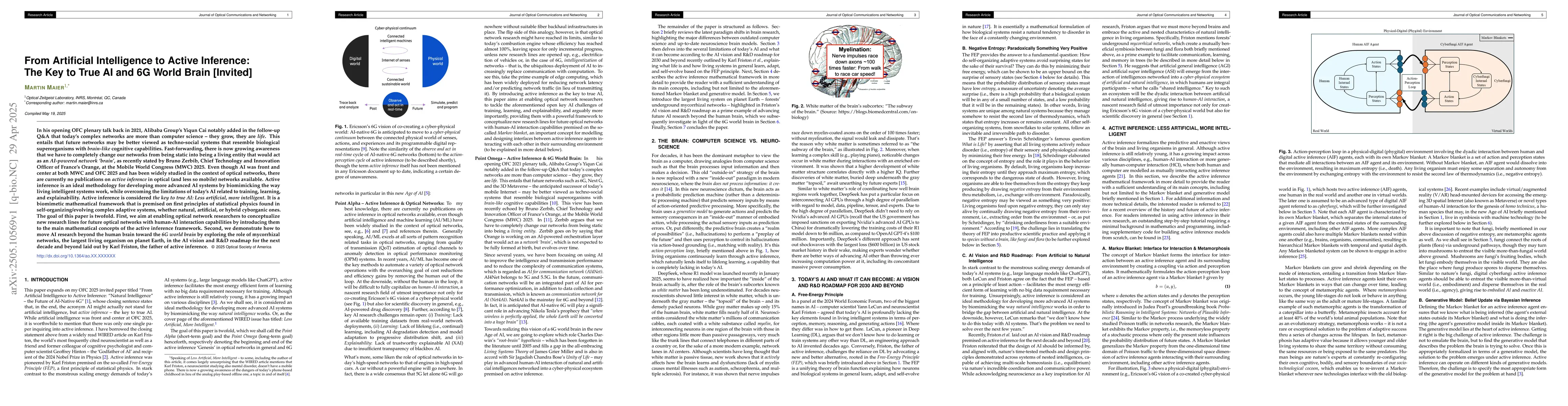 Thumbnail for From Artificial Intelligence to Active Inference: The Key to True AI and
  6G World Brain [Invited]