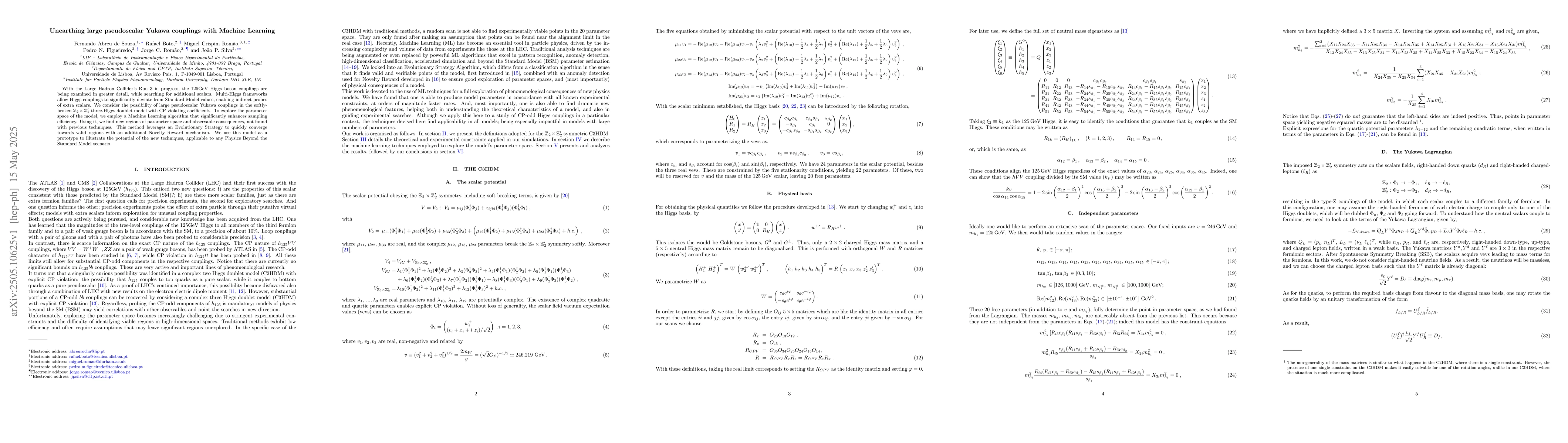 Thumbnail for Unearthing large pseudoscalar Yukawa couplings with Machine Learning