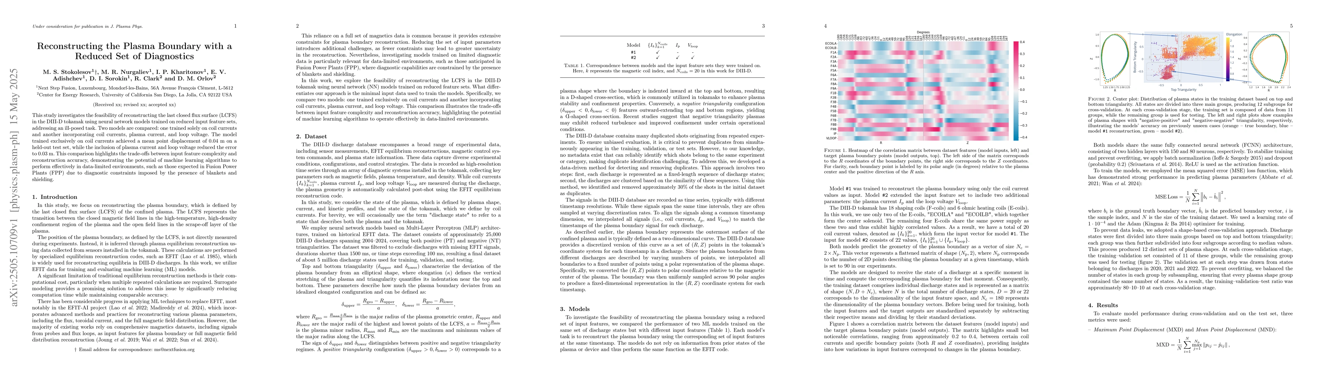 Thumbnail for Reconstructing the Plasma Boundary with a Reduced Set of Diagnostics