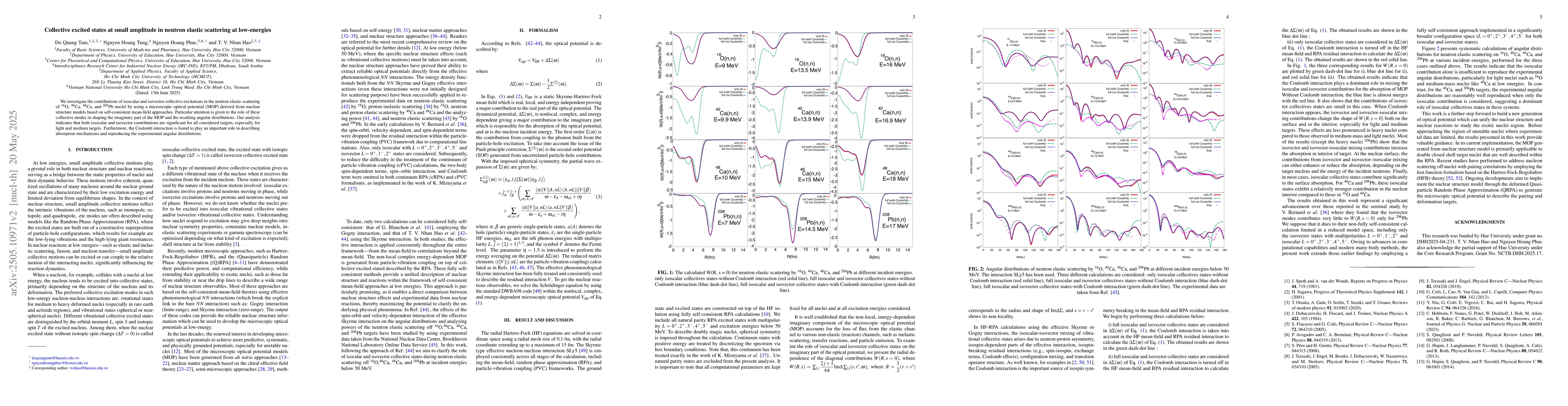 Thumbnail for Collective excited states at small amplitude in neutron elastic
  scattering at low-energies