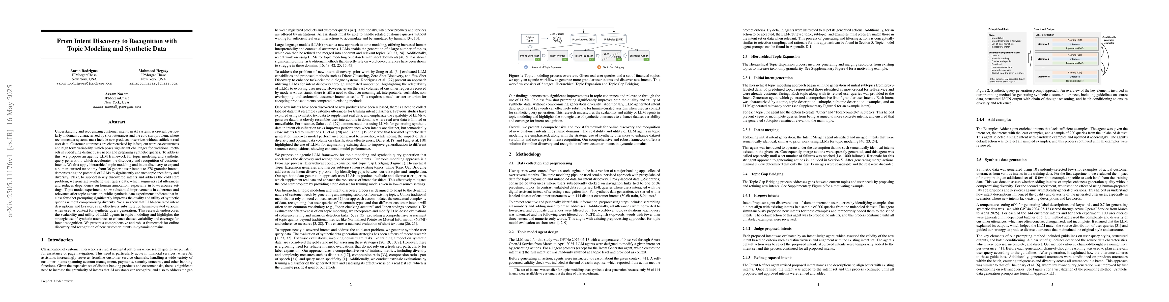 Thumbnail for From Intent Discovery to Recognition with Topic Modeling and Synthetic
  Data