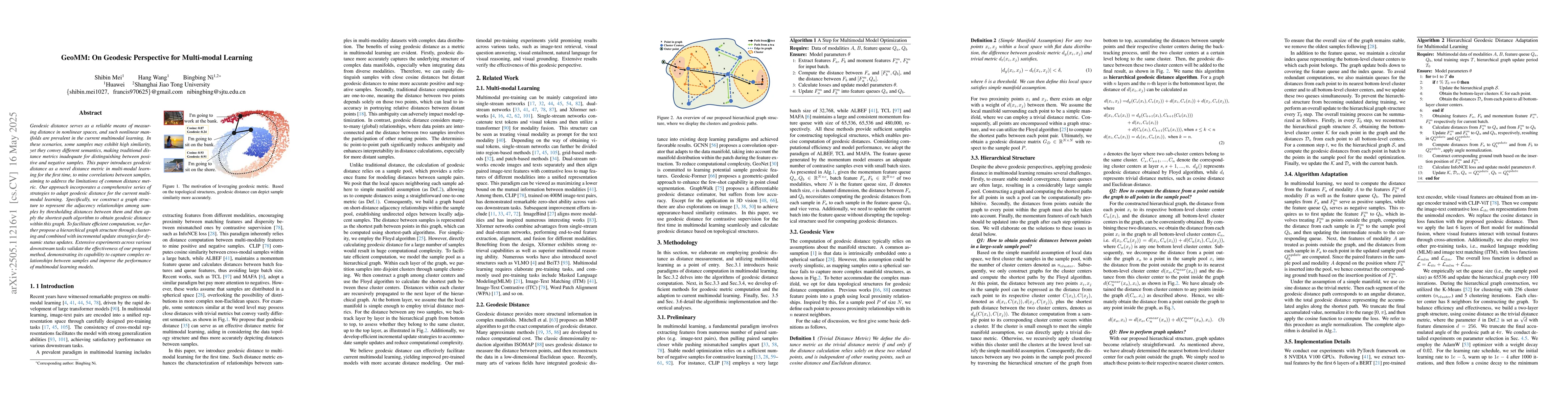 Thumbnail for GeoMM: On Geodesic Perspective for Multi-modal Learning