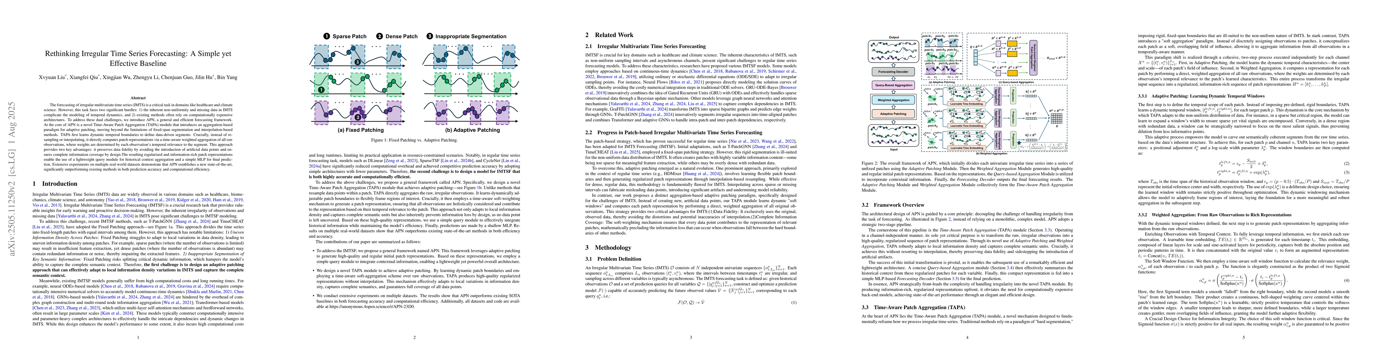 Thumbnail for Rethinking Irregular Time Series Forecasting: A Simple yet Effective
  Baseline