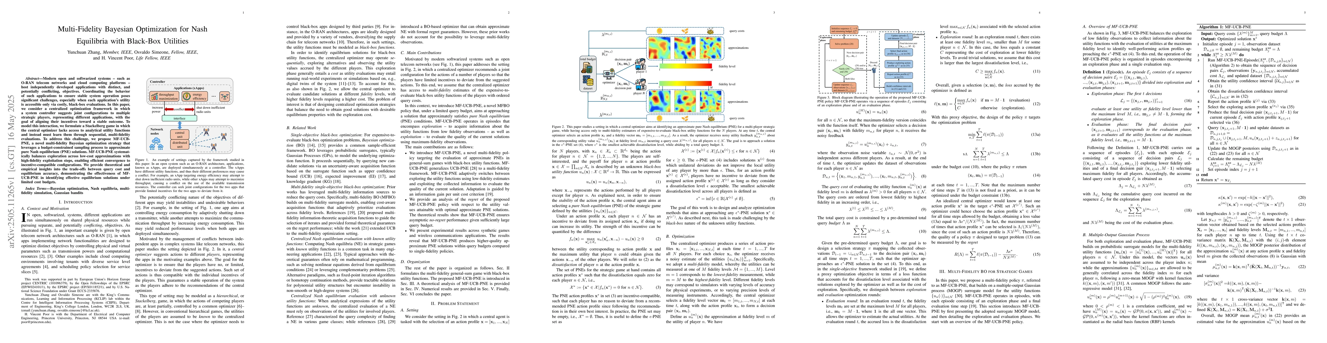 Thumbnail for Multi-Fidelity Bayesian Optimization for Nash Equilibria with Black-Box
  Utilities