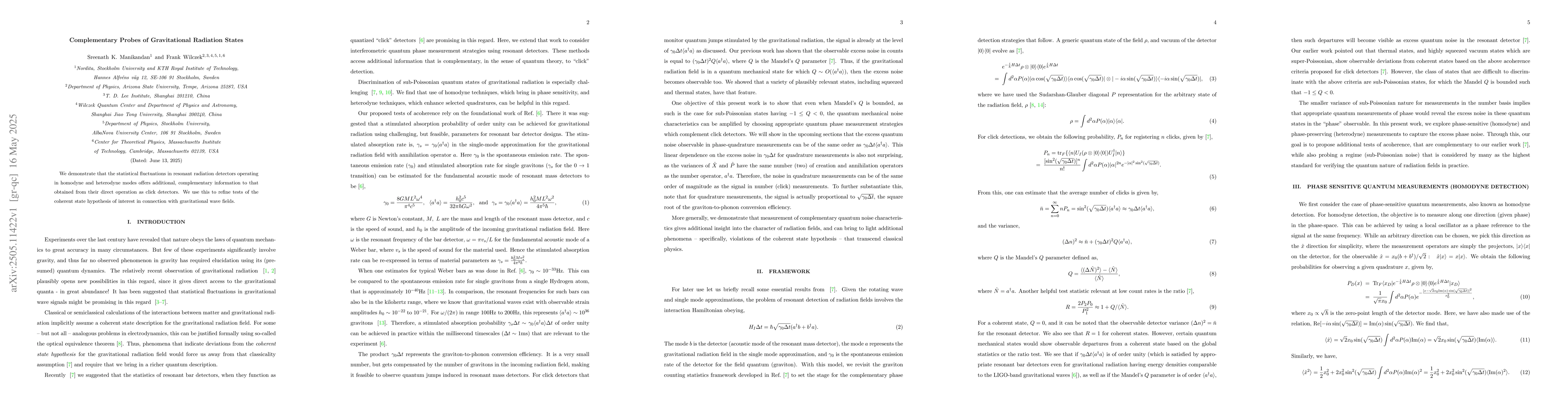 Thumbnail for Complementary Probes of Gravitational Radiation States