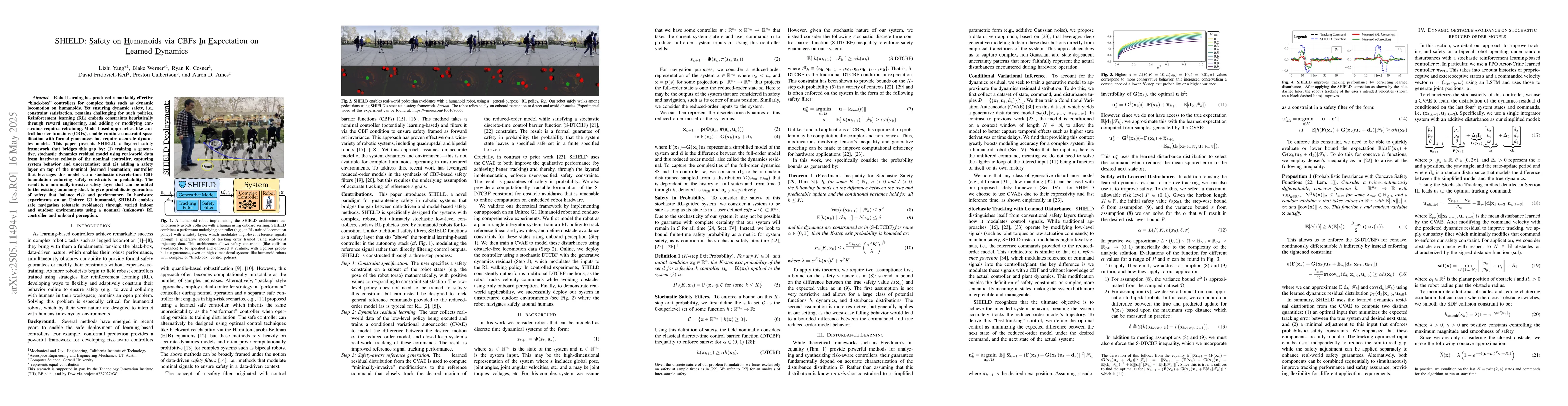 Thumbnail for SHIELD: Safety on Humanoids via CBFs In Expectation on Learned Dynamics