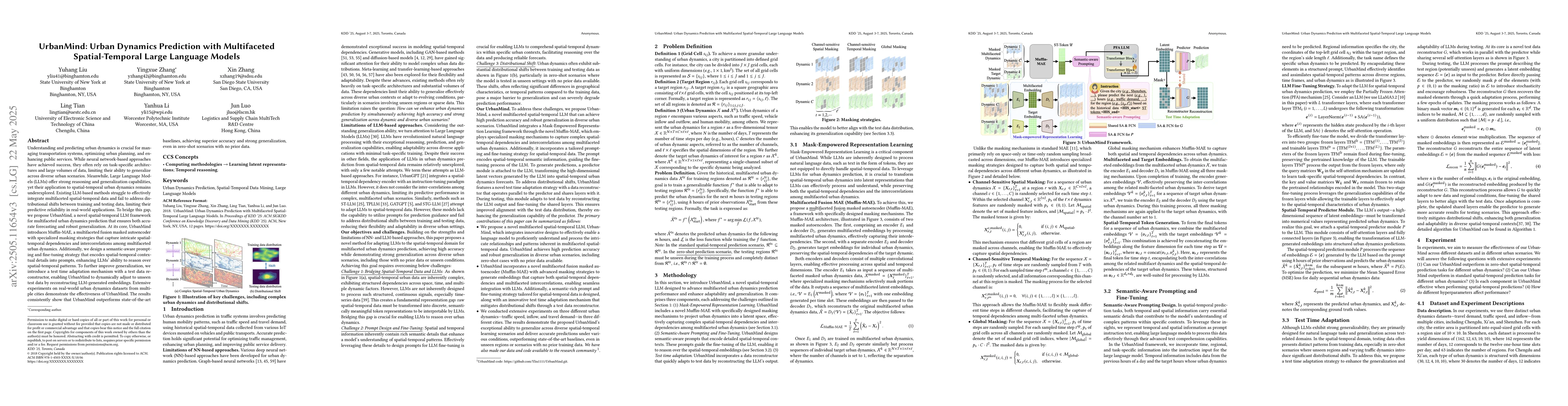 Thumbnail for UrbanMind: Urban Dynamics Prediction with Multifaceted Spatial-Temporal
  Large Language Models