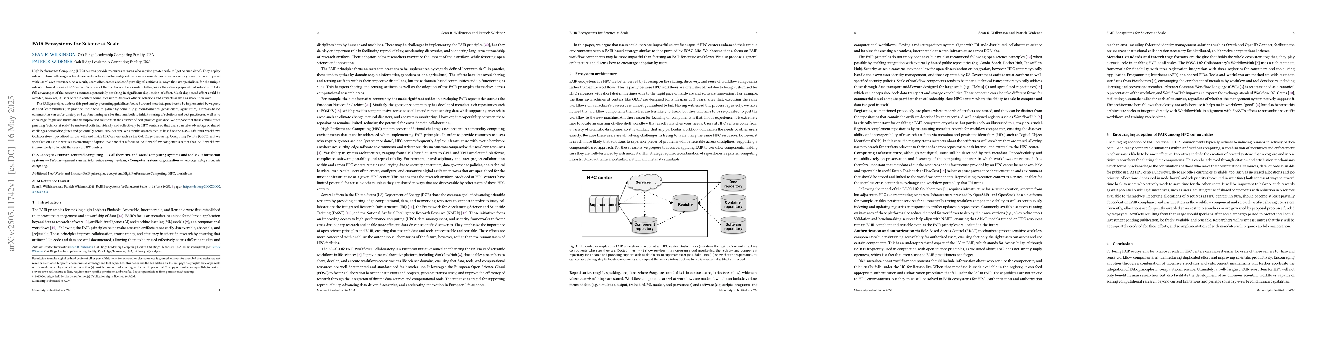 Thumbnail for FAIR Ecosystems for Science at Scale