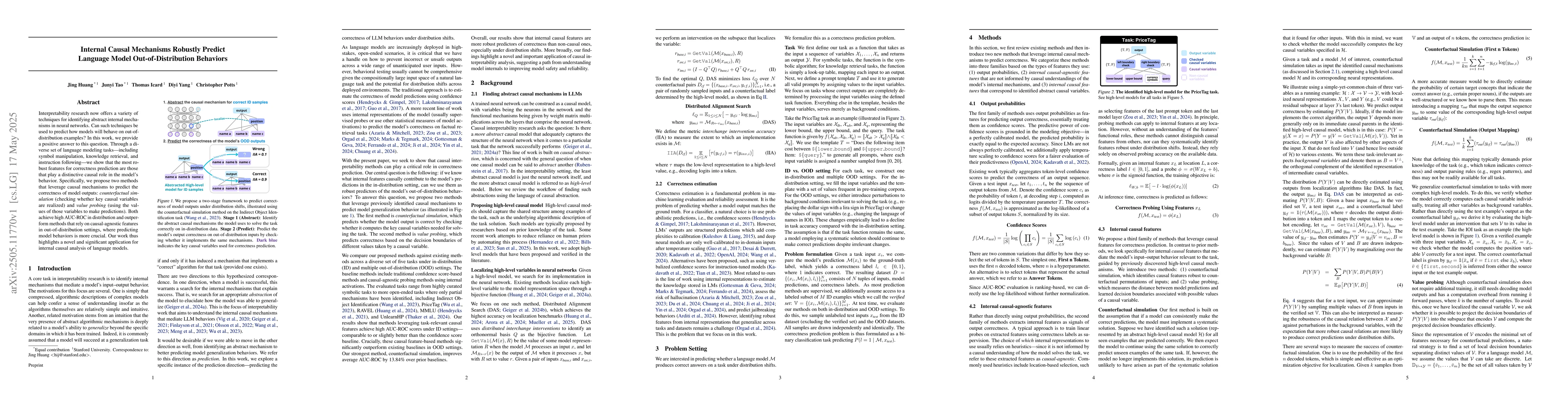 Thumbnail for Internal Causal Mechanisms Robustly Predict Language Model
  Out-of-Distribution Behaviors