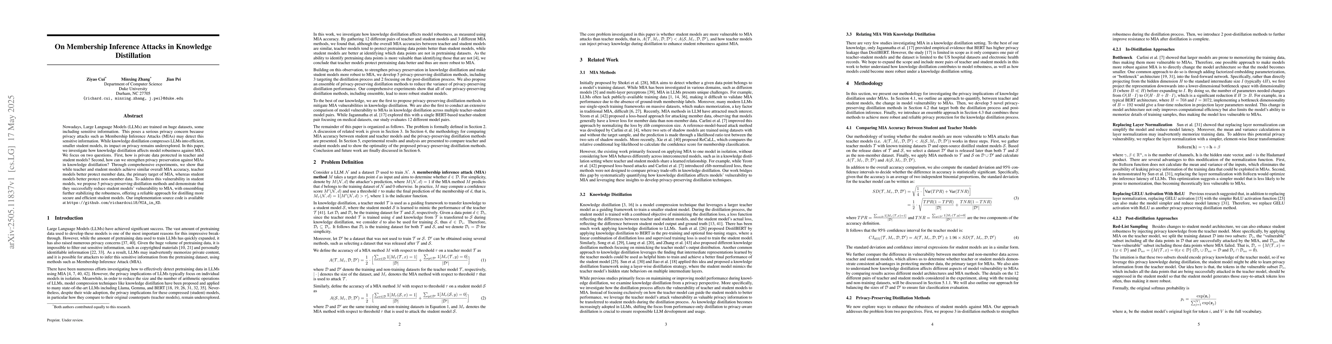 Thumbnail for On Membership Inference Attacks in Knowledge Distillation