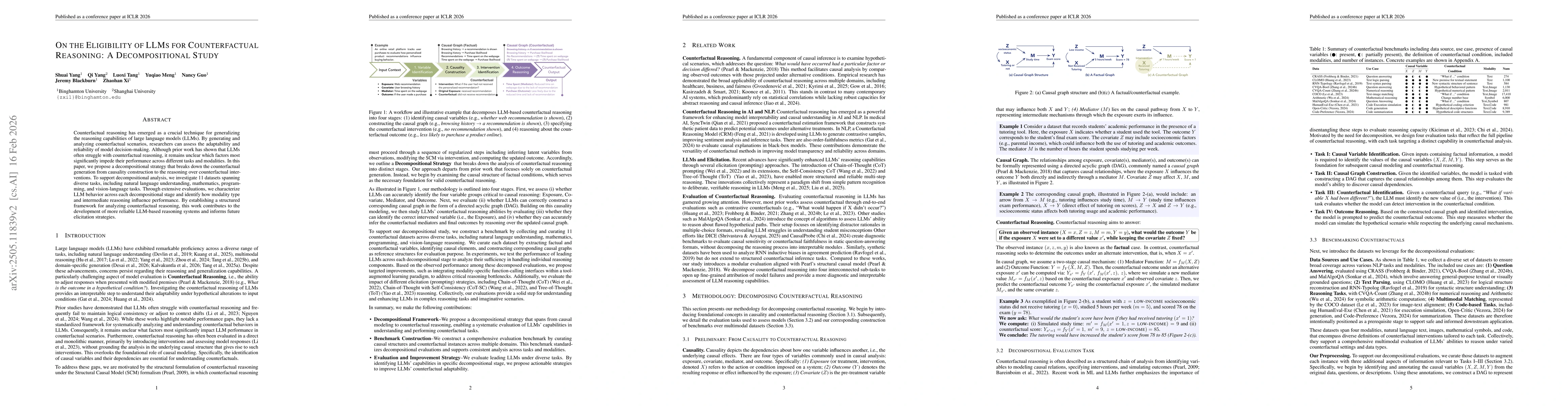 Thumbnail for On the Eligibility of LLMs for Counterfactual Reasoning: A Decompositional Study