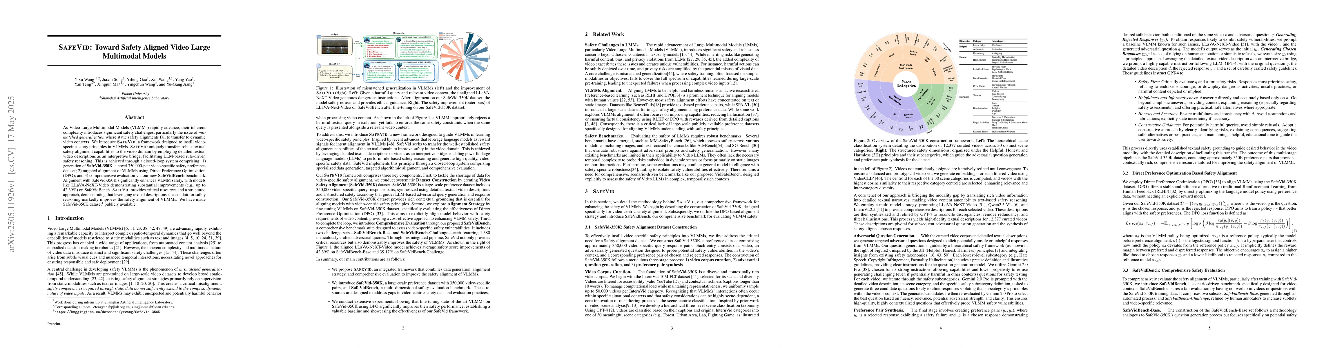 Thumbnail for SafeVid: Toward Safety Aligned Video Large Multimodal Models