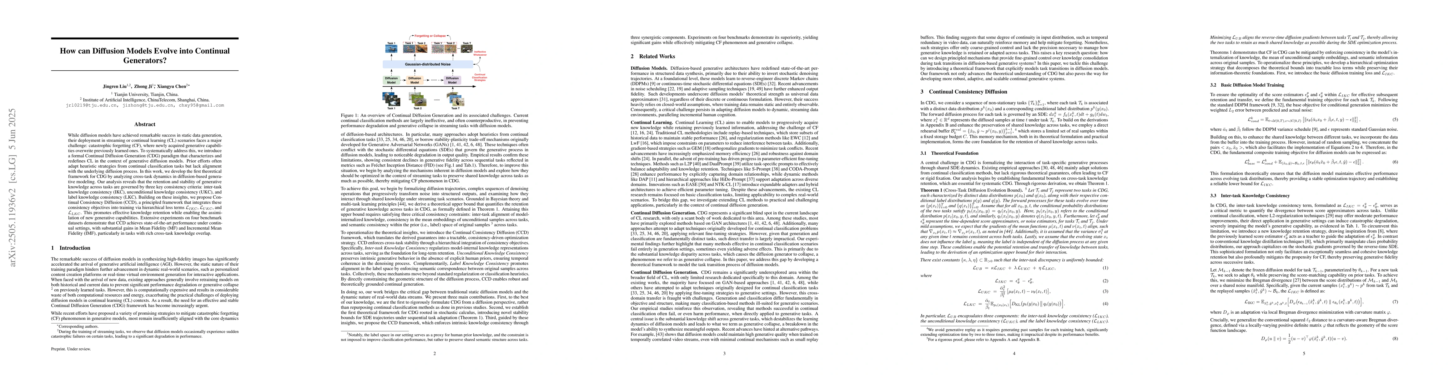 Thumbnail for How can Diffusion Models Evolve into Continual Generators?