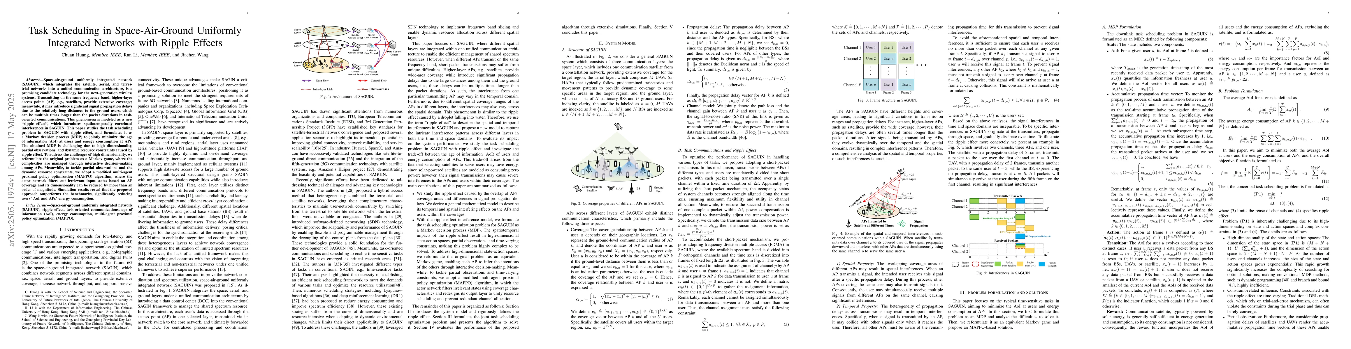 Thumbnail for Task Scheduling in Space-Air-Ground Uniformly Integrated Networks with
  Ripple Effects