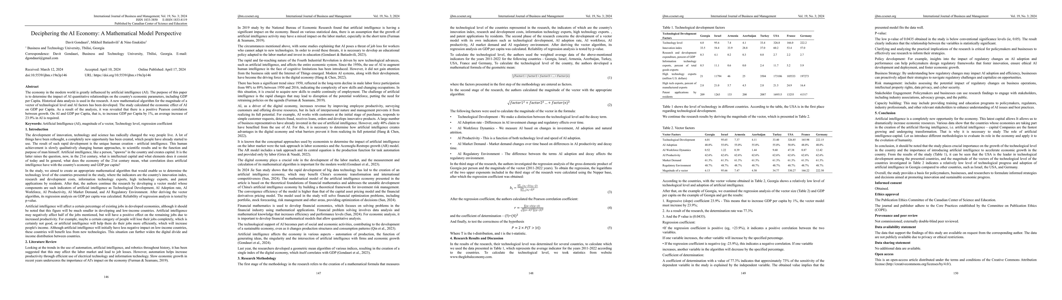 Thumbnail for Deciphering the AI Economy: A Mathematical Model Perspective