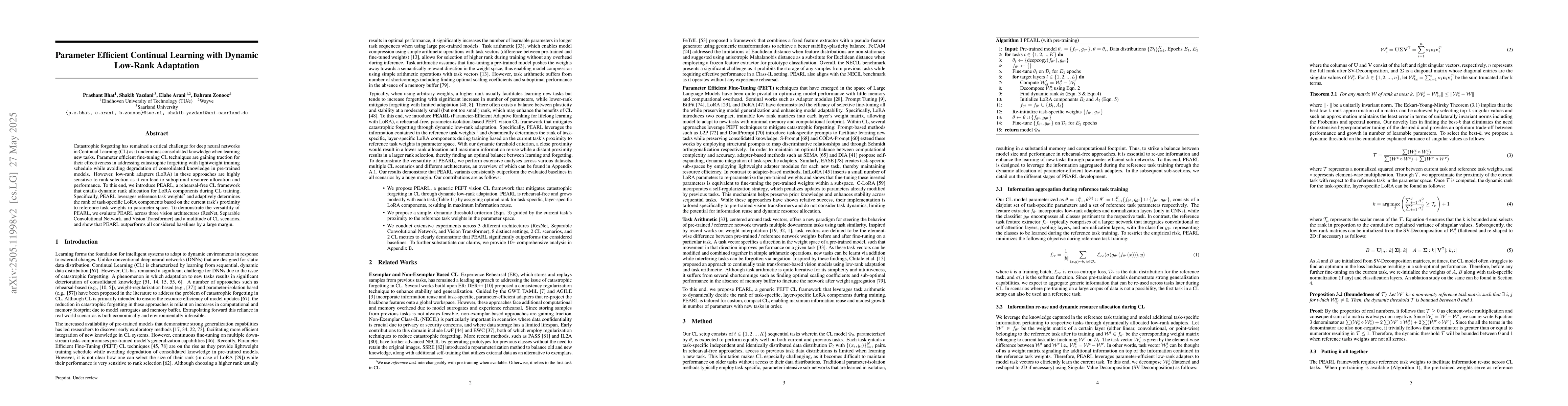 Thumbnail for Parameter Efficient Continual Learning with Dynamic Low-Rank Adaptation